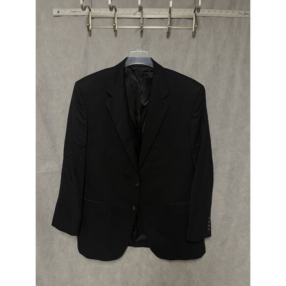 Chaps Blazer Men's 44L Black Business Office Coat‎ Jacket Luxury Ralph Lauren - Picture 1 of 11